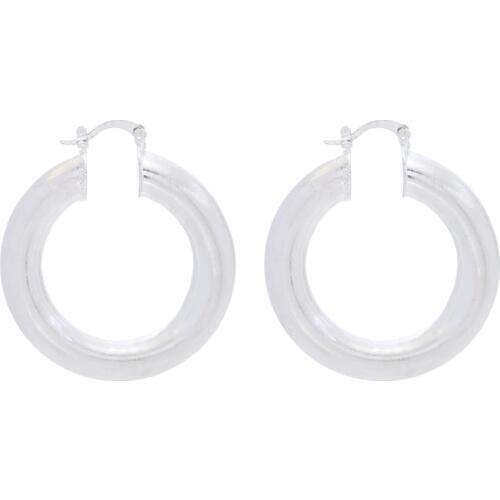 Badu Hollow Round Metal Clip on Earrings Gold Big Alloy Buckle Hoop Earring for Women Fashion Jewelry