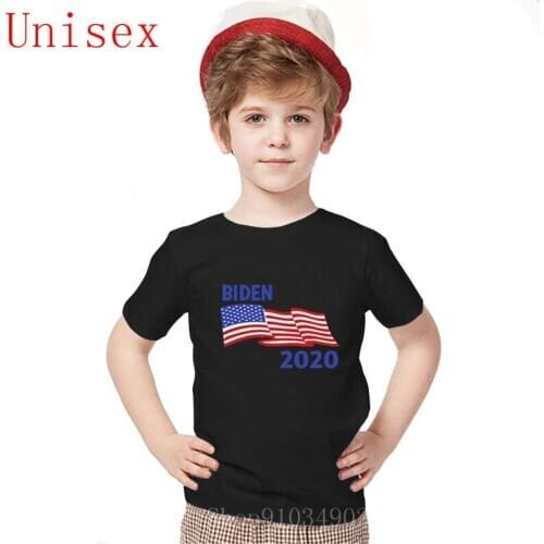 BIDEN 2020 25 Printed tops for girls Democratic Party Time To Elect Political Black T-Shirt kids clothes Free StyleTee Shirt