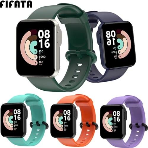 FIFATA Bracelet For Xiaomi Mi Watch Lite Smart Watch Silicone Wrist Band For RedMi Watch Sports Watch Band Smart Accessories