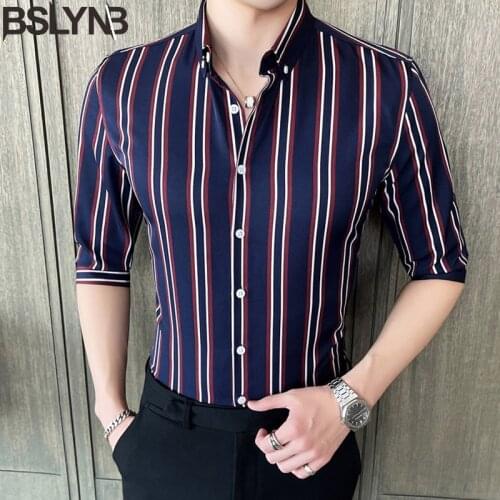 Мужские приталенные рубашки BSLYNB China At AliExpress