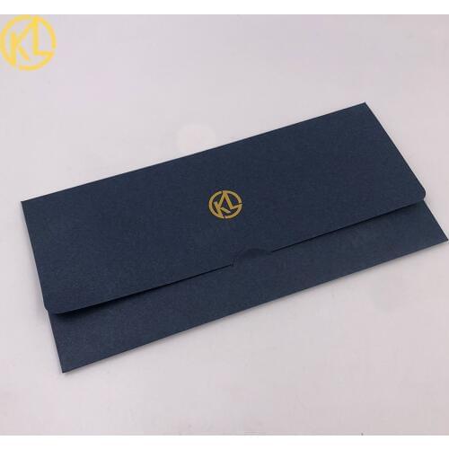 Blue color envelope paper Material with Gold Hot Stamp Logo For Good Selling of Zimbabwe banknote or all Gold Banknotes for gift