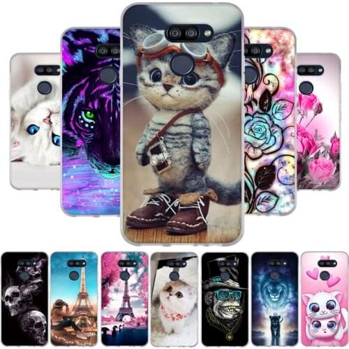 Case for LG K40S 6.1 inch Cute Cat Soft Silicone TPU Back Cover Case for LG K40S Patterned Phone Covers Top Quality