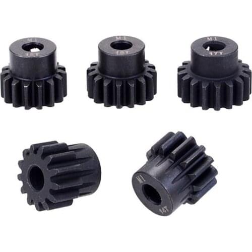 Hot Racing 13T/14T/15T/16T/17T Steel Mod 1 Pinion Gear 5mm for RC car motor