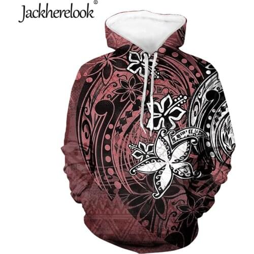 Jackherelook Womens Long Sleeve Sweatshirts Polynesian Tribal Tattoo Hibiscus Print Spring/Autumn Pullover Hoodies Tops Jackets