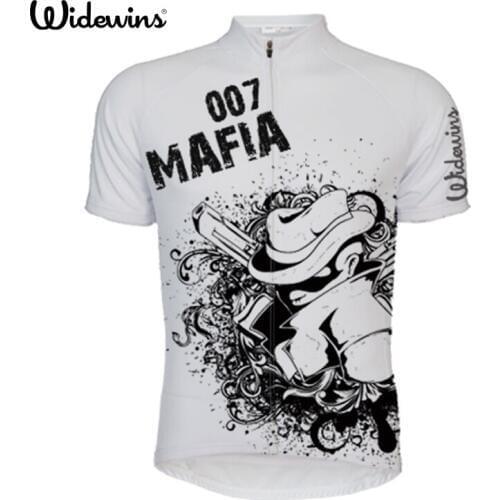 Hot Men Bike mafia jersey Gray Skull Pro Team Cycling clothing Riding MTB Ropa Ciclismo Wear Maillot mafia Sleeve Shirts 5300