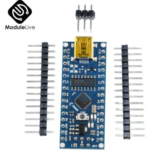 Nano V3 ATmega168 CH340G Mini USB UART Interface Compatibile Board Module 16Mhz 3.3V-5V Microcontroller Reset USB