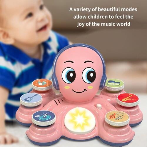 Cartoon Toddler Learning Toys Funny Music Early Educational Octopus Music Educational Toys Used For Early Childhood Development