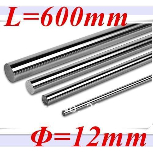 New 12mm linear shaft 600mm long 12mm linear rod L 600mm linear rail bushing shaft cnc parts