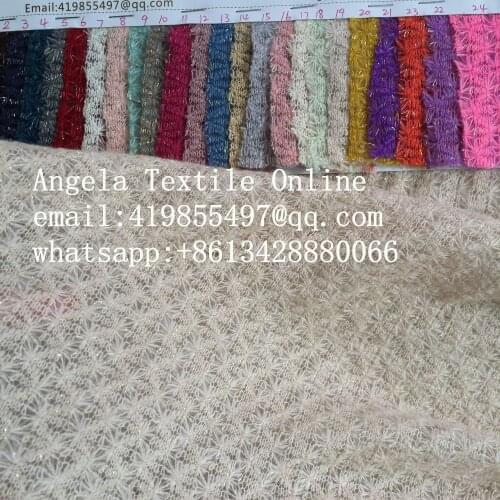 Wholesale Knitted Metallic Fabric Thin and Soft Jacquard Sweater Fabric Diamond newborn baby photography props fabrics