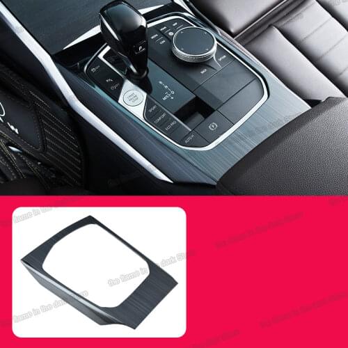 Lsrtw2017 Car Gear Panel Frame Trims Accessories 2020 2021 Auto Sticker for Bmw 3 4 Series G20 G22 G23 G26 center control media