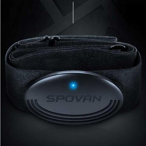 SPOVAN Wireless Bluetooth Heart Rate ECG Monitor Chest Strap Belt for iPhone iPad Android Smartphones & Smart Watch Rechargeable