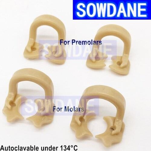Dental Rubber Barrier Clamps Clips Rubber Dam Clamps Resin Molar Premolar Clips Autoclavable 134