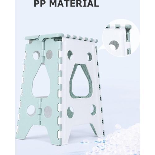 Stool Chair Non-Slip Folding Step Stool Sturdy Safe Enough Folding Ladder Storage/Opens Easy for Kitchen,Toilet,Camping