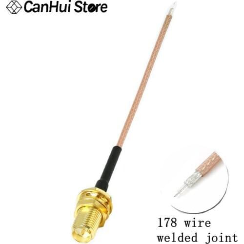 SMA Externe Schraube Innere Loch SMA Buchse 10 cm 20 cm RG178 Zopf Kabel SMA zu 178 linie schweißen kopf WiFi Kabel Heißer