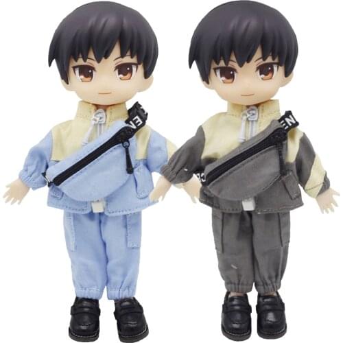 1 Set Obitsu11 Clothes Includes Coat + Pants + Backpack for 1/12 BJD Dolls ,OB11,YMY,GSC,DDF Dolls Toy Clothes Dolls&Accessories