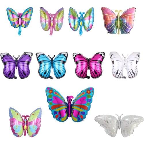 1Pc Butterfly Decoration Foil Balloons Animal Helium Balloon Baby Shower Jungle Party Birthday Party Decorations Kids Girl Toys