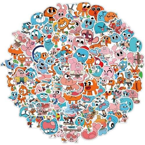 100pcs Animated World of Forrest Gump Cartoon Stickers Personality Notebook Trunk Stickers