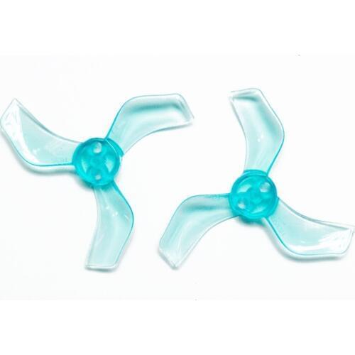 12 pairs Gemfan 1635 3 Paddles Propeller with 1mm Mounting Hole Compatible Brushless Motor for 80mm Indoor Frame RC Racer Drone