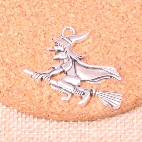 33pcs witch besom Charms Zinc alloy Pendant For necklace,earring bracelet jewelry DIY handmade 36*34mm