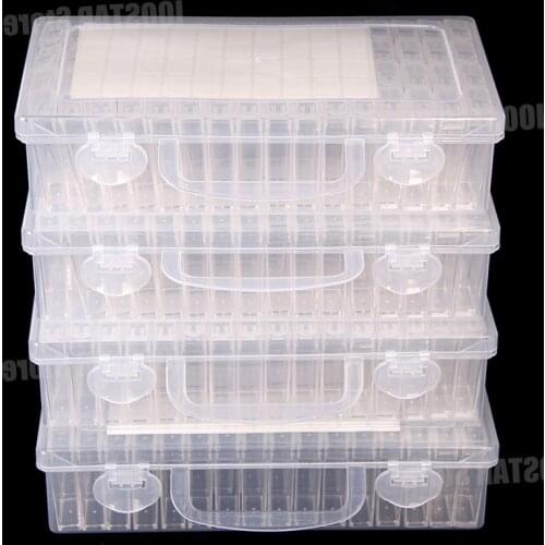 4PCS 64Grids Diamond Painting Tool Accessories Storage Box Bead Container Diamond Embroidery Stone Mosaic Convenience Box