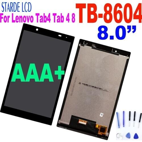8.0" LCD For Lenovo Tab4 Tab 4 8 TB-8604 TB-8604F TB-8604N LCD Display Touch Screen Digitizer Glass AssemblyTB8604 Replacement