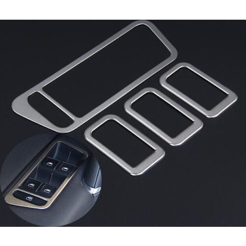 Car window glass lifter decoration Stainless Steel stickers Fit For 2014 Volkswagen VW Golf 7 MK7