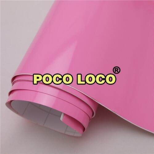 Pink Gloss Car Wrap Vinyl Roll Glossy Hottest Pink Vinyl Car Wrap Film Sticker