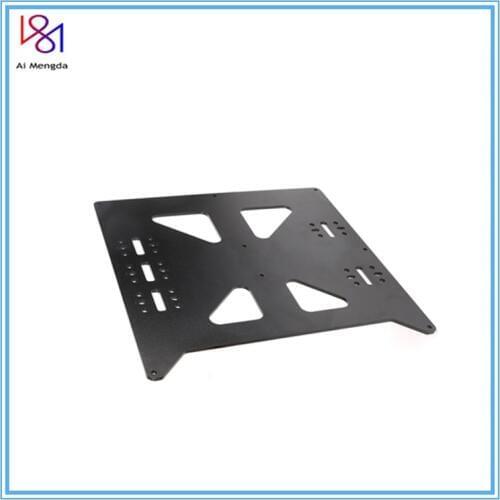 Black Aluminum Y Carriage Anodized Plate Upgrade V2 Hot Bed Support Plate for Wanhao Prusa i3 RepRap DIY 3D Printer parts