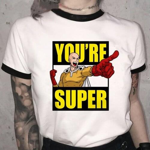 One Punch Man T-Shirt Men/women Kawaii Grunge Aesthetic Summer Tops Japanese Anime Tshirt Unisex Hot Funny CartoonT shirt Male