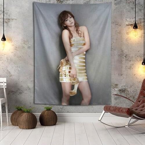 Hot Sale Custom High Quality Namie Amuro Wall Hanging HD Landscape 3D Printing Digital Printing Home Decoration Tapestry