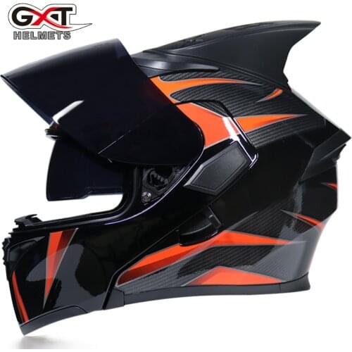 Cool Genuine GXT Flip up Motorcycle Helmets Motorbike Warm Men Women Summer Winter Summer Scooter Motor Bike Helmet