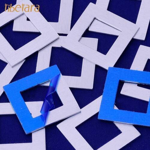 Square Washer Blanks SHINE,Solid Blank,Stamping Blanks,18 Gauges,Aluninum Square Washer Stamping Blanks,20 pieces/lot