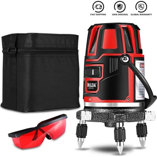 1set 5 Lines Laser Level House Decoration Engineering Measurement Infrared Level Automatic Wire-setting Line-shooting Instrument