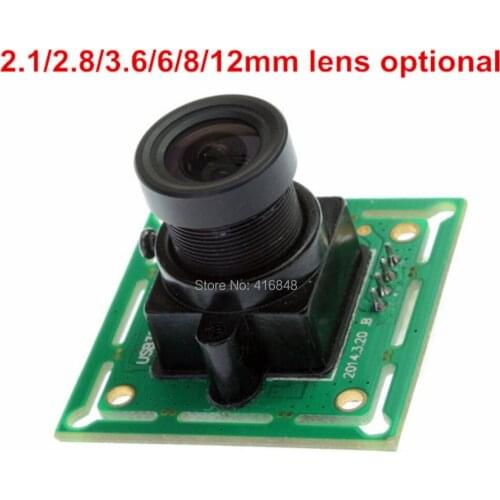 2.8mm lens VGA usb webcam module 32*32mm mini PCB board MJPEG 60fps 640*480 UVC OV7725 CMOS video usb camera