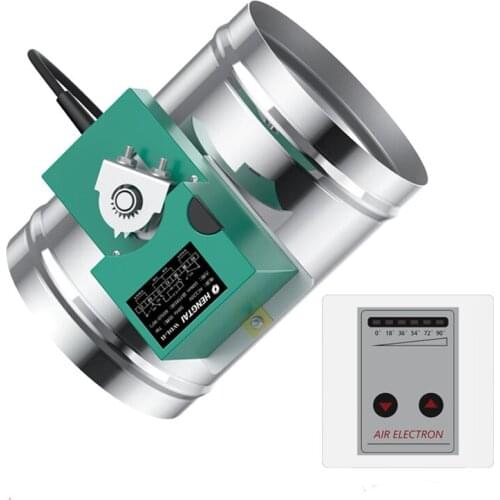 Motorized air damper electric air valve with 16Nm 60S Intelligent air damper actuator 5 position controller & angle switch 220V