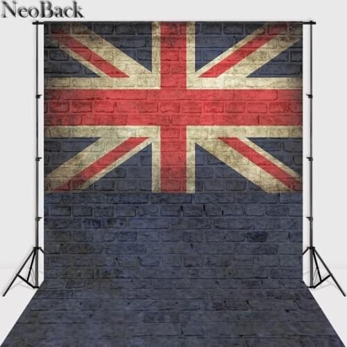 NeoBack Vinyl Cloth UK Photo Background Printed United Kingdom Blue Flag Studio Photography Backdrop Photocall Banner Decoration