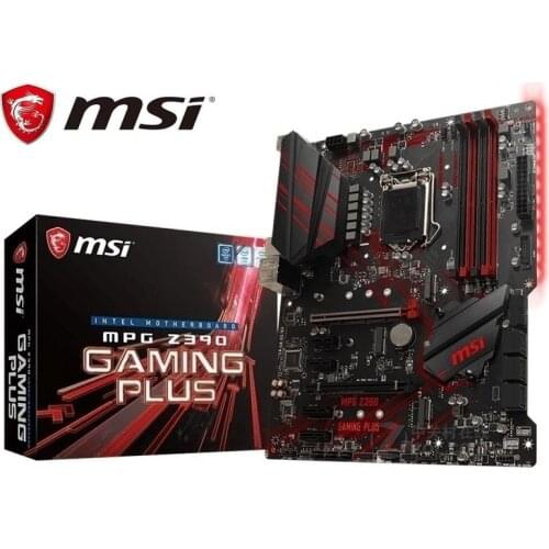 New MINING BOARD LGA 1151for MSI MPG Z390 GAMING PLUS Motherboard (Intel 8th and 9th Gen) DDR4 64GB DDR4 PCI-E 3.0 M.2 DVI ATX