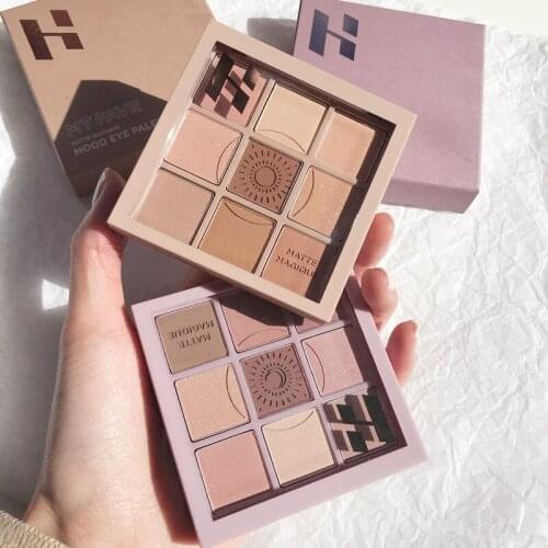 9 Colors Pearlescent Matte Eyeshadow Palette Waterproof Luminous Eye Shadow Pallet Earth Color Pigment Women Eye Beauty Cosmetic