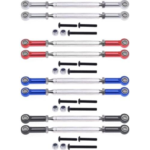 RCAWD 2pcs alloy #45 steel front and rear upper steering link/tie rod for 1-10 RGT 86100 86110 FTX5579 Outback Fury crawler part