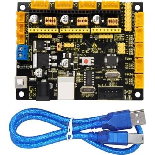 Keyestudio CNC GRBL V1.0 Board W/ USB Cable for CNC 3D Printer /Laser Engraving/Writing Robot