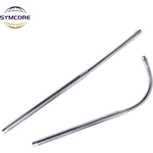 2pcs Semi-Soft And Semi-Hard Metal Hose Soft Diameter 8mm Hard Diameter 10mm Iron Pipe Can Bendable Gooseneck For Table Lamp