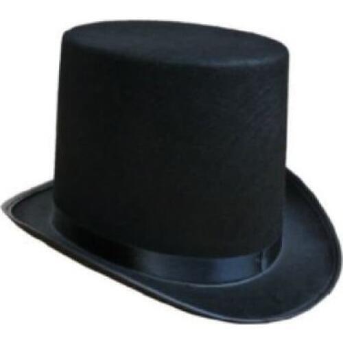 The magician performed high Hat Halloween hat cap flat black hat Jazz stage performances of men and women