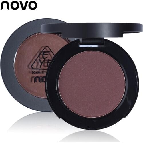 NOVO Glitter Matte Monochrome Eye Shadow Long Lasting Makeup Palette Cosmetica Nude Make Up Pigment Waterproof