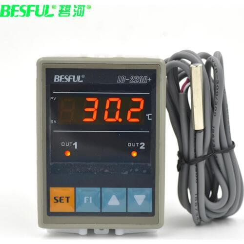 High quality BESFUL LC-220A+ solar water temperature dual temperature controller two output thermostat temperature controller