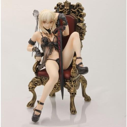 Japanese Anime Fate/Stay Night Saber Alter Lingerie PVC Action Figure Stand Anime Sexy Figure Model Toys Collection Doll Gift