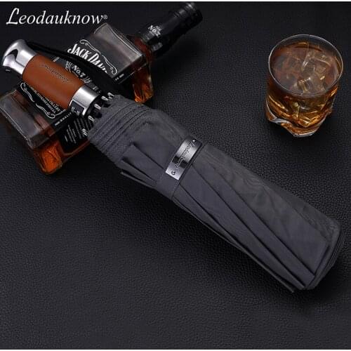 116cm Large Automatic Clear Umbrella Sun Protection Wooden Handle Umbrellas Business Men 10K Windproof Umbrella UV Parasol