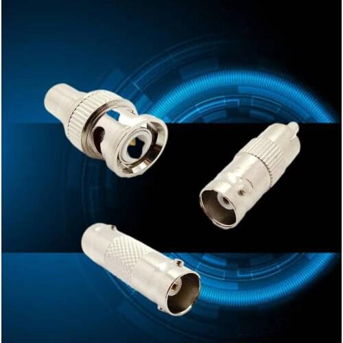 1Pcs BNC Female Connector to Female BNC Male to Male to Female CCTV Female RCA RCA BNC Plug Adapter Camera Male For System W4Y3