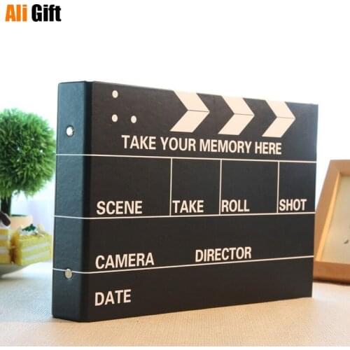 10 Inch DIY Handmade Film Cover Photo Album Hand-Painted Scrapbooking for Lover Baby Stickers Wedding Albums De Fotos Grande