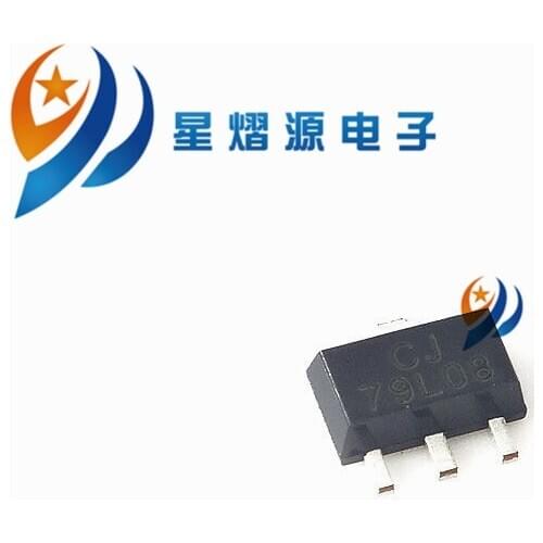 10PCS 79L08 SOT89 -8V/0.1A NEW IN STOCK
