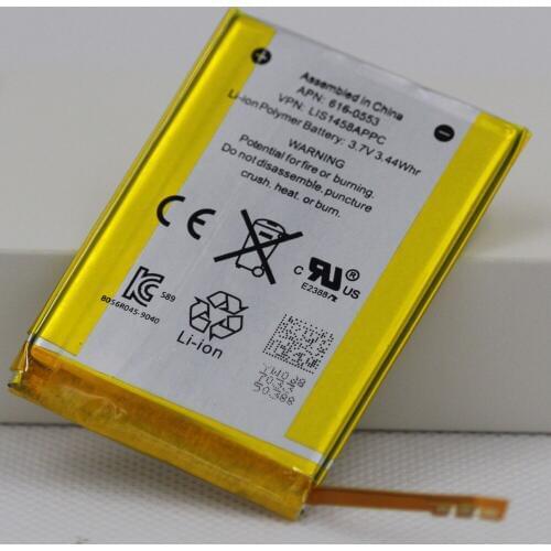 10pcs/lot 930mAh 616-0553 / LIS1458APPC Internal Li-Polymer Replacement Battery For iPod Touch 4th Generation 4 4g